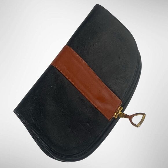 Vintage Women's Bifold Wallet Purse Black Brown Soft Genuine Leather Retro Style - Picture 3 of 12